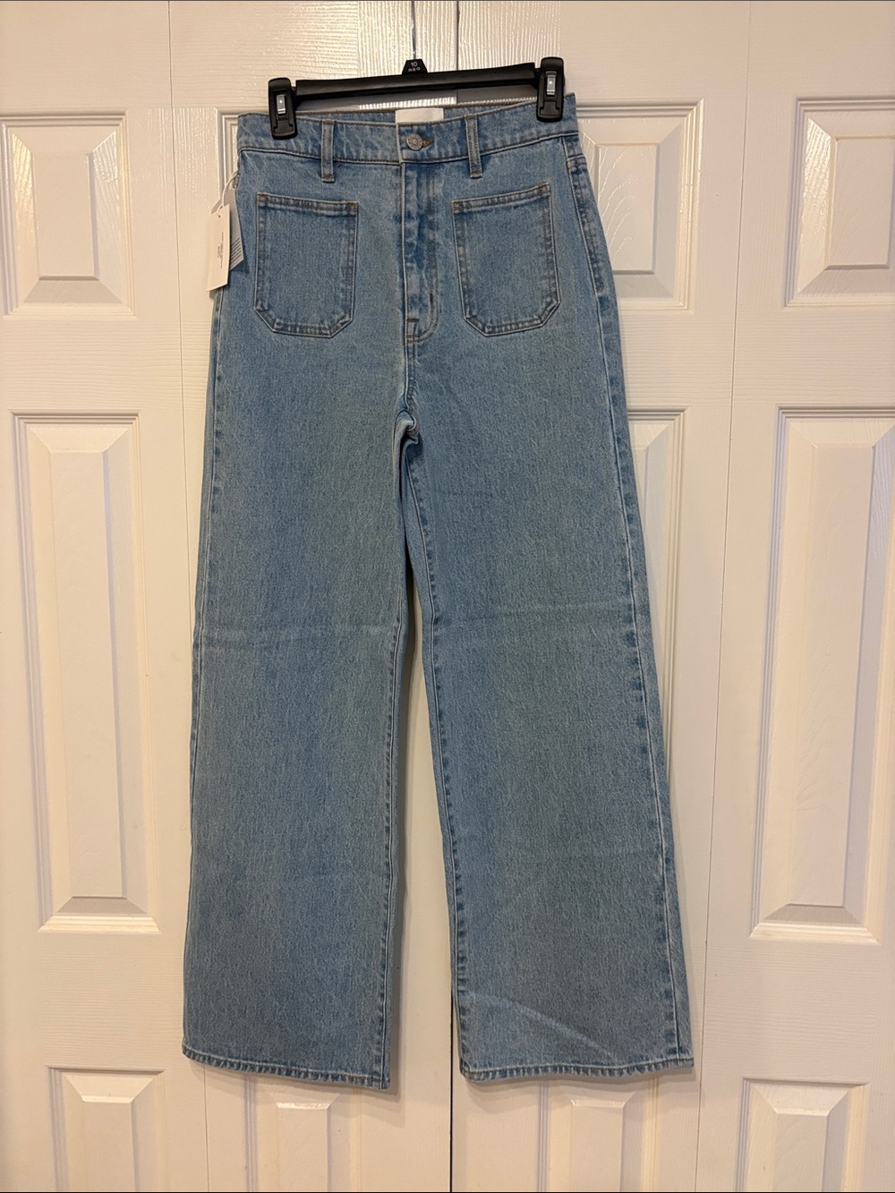 Unpublished High-Rise Light Blue Wide-Leg Jeans 687
